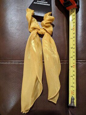 New Pretty Yellow Ponytail Scarf Hair Fashion Accessories. (Ship the same day)